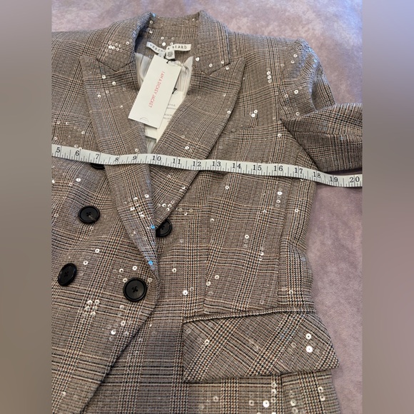 Veronica Beard :6 Women's Sequin-Embellished Blazer Miller Dickey Jacket - Picture 6 of 12